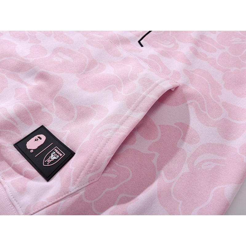 Bathing Shark and ape head print Hoodie Miami Camo Sweater Casual NextBlock