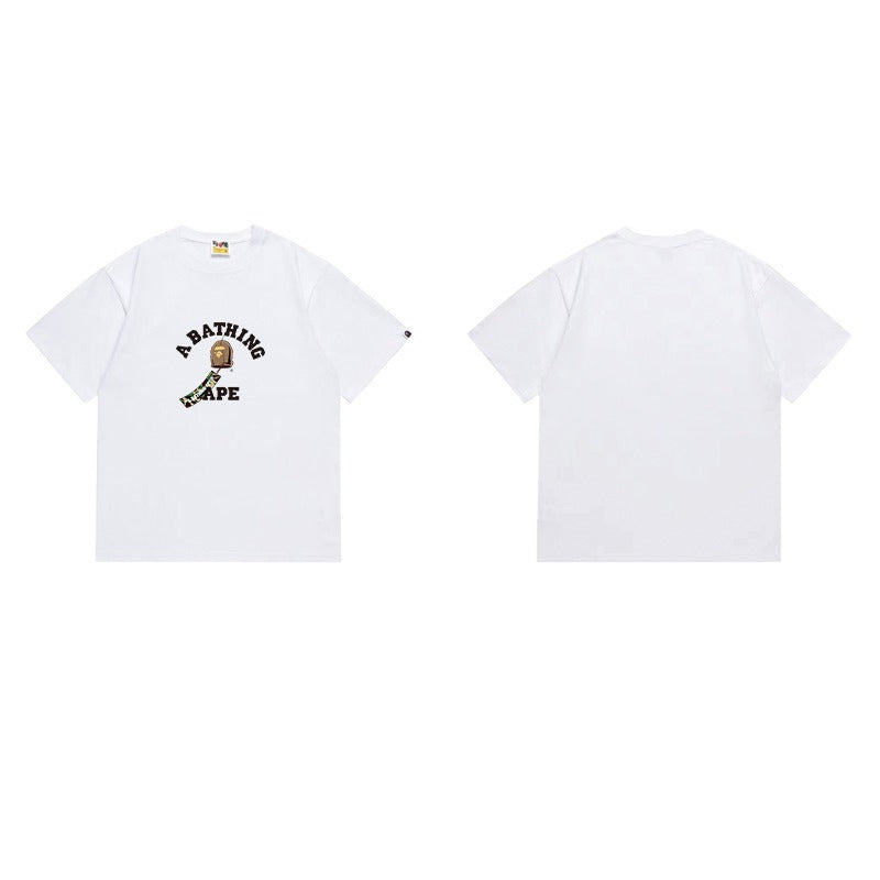 Bathing Shark and ape head print T Shirts NextBlock