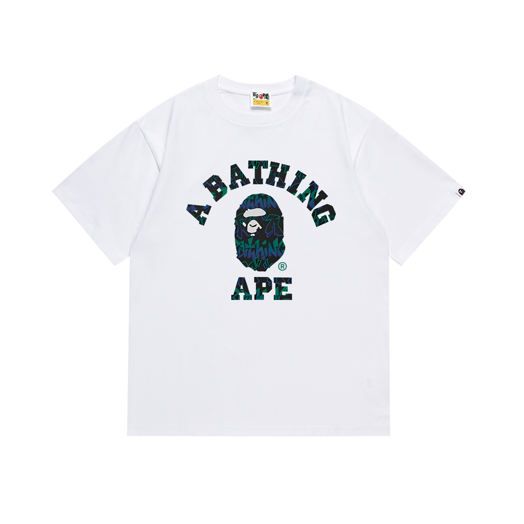 Bathing Shark and ape head print T Shirts NextBlock