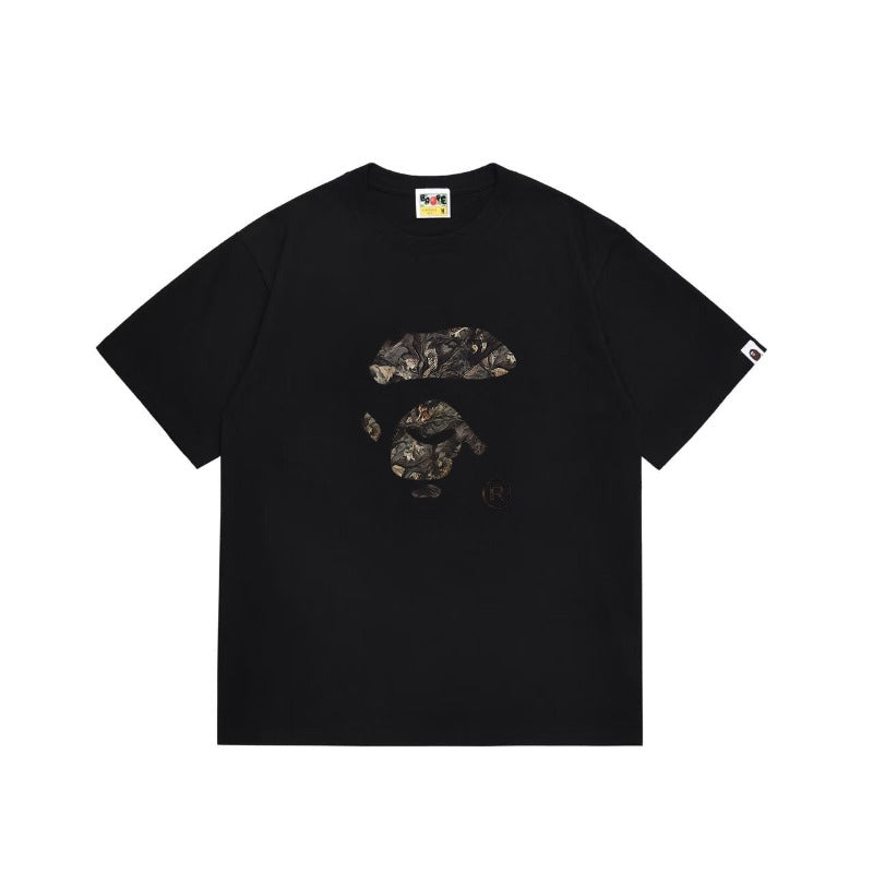Bathing Shark and ape head print T Shirts NextBlock