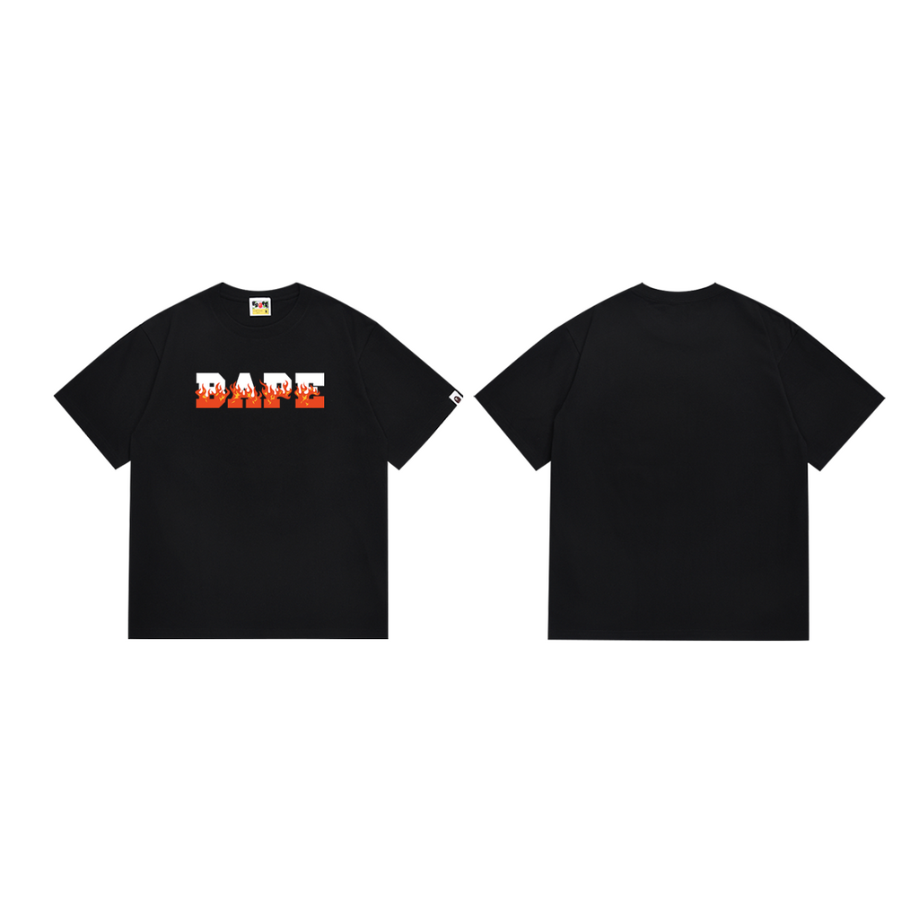 Bathing Shark and ape head print T-Shirt NextBlock