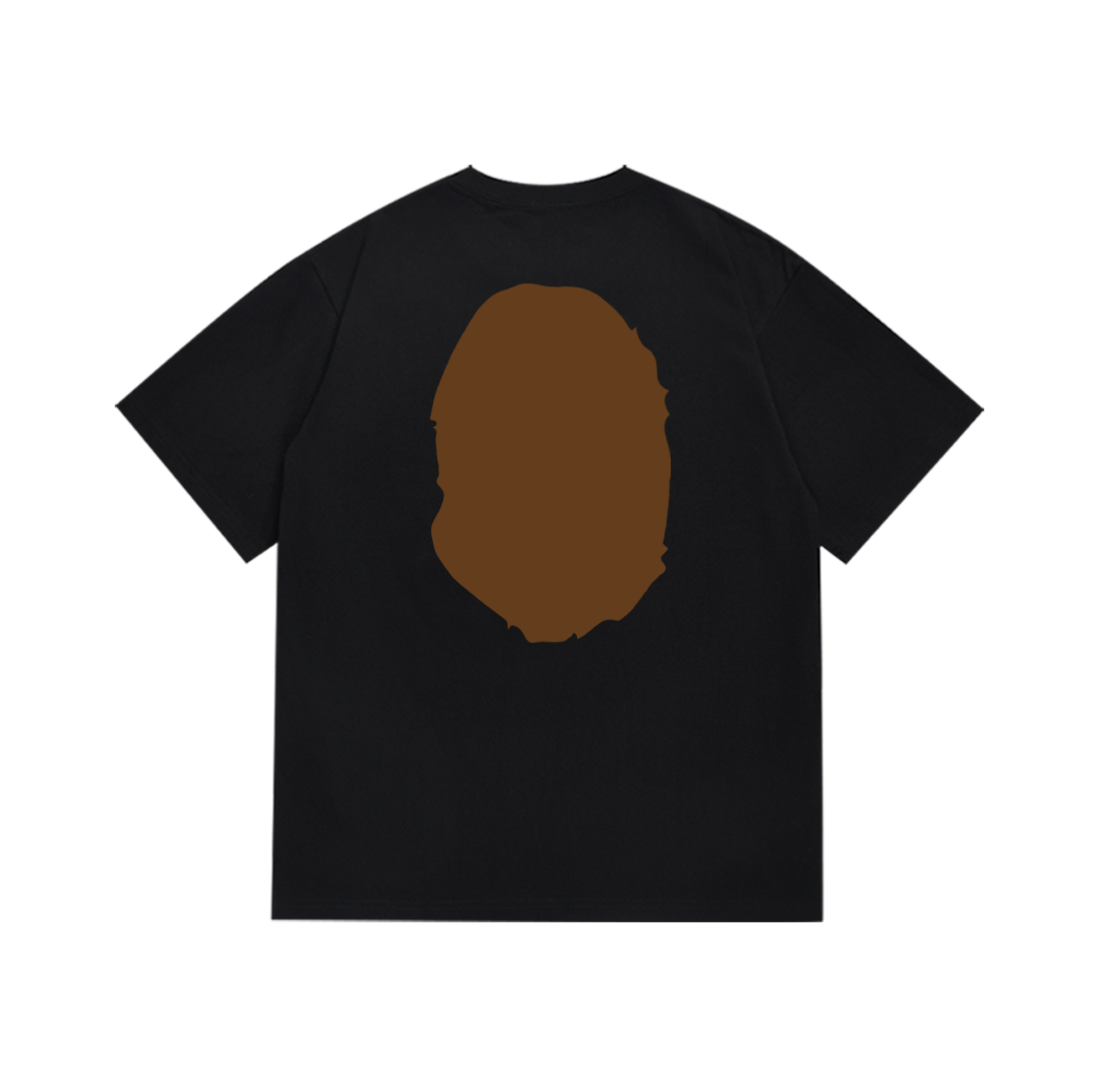 Bathing Shark and ape head print T-Shirt NextBlock