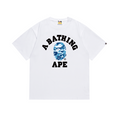 Bathing Shark and ape head print T-Shirt NextBlock