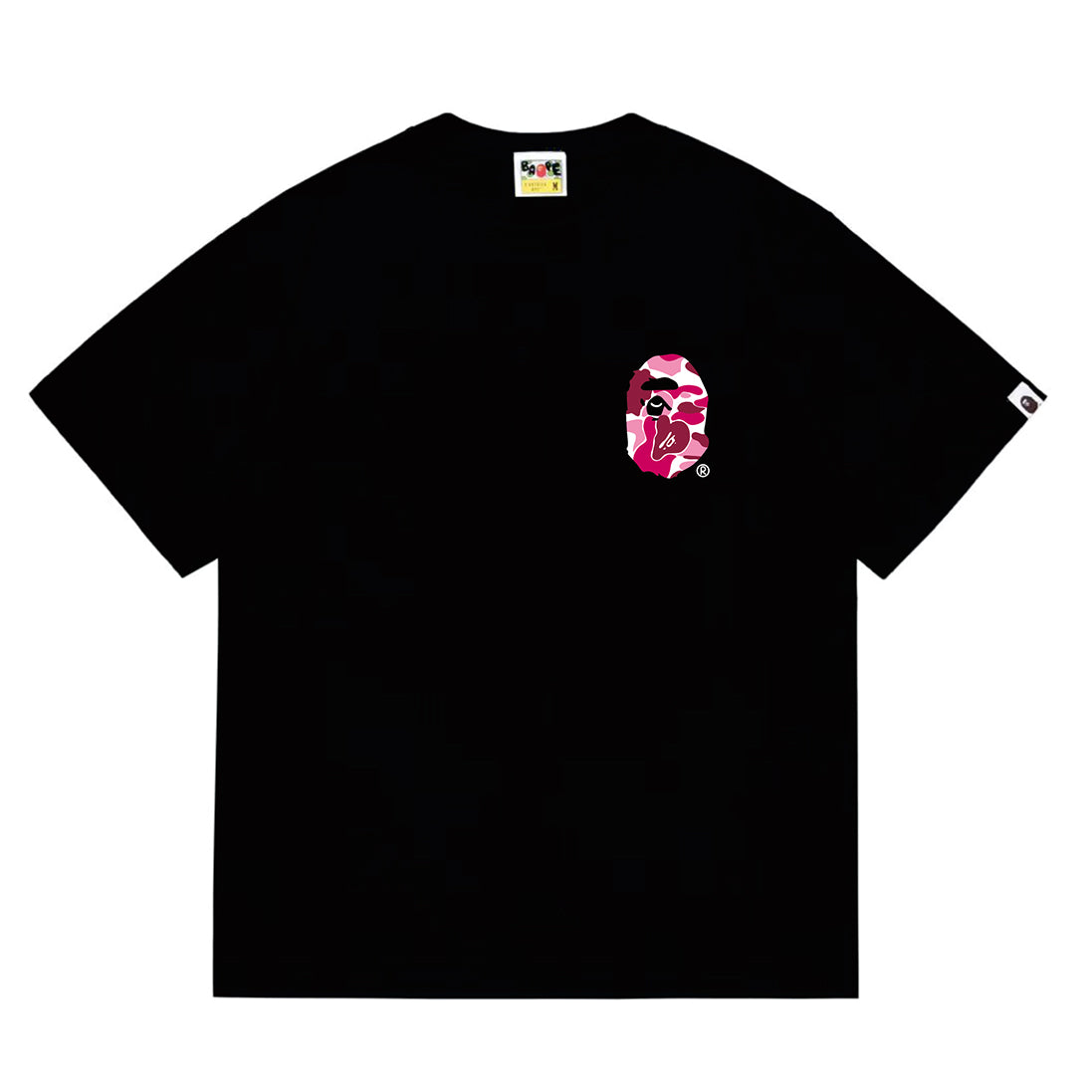 Bathing Shark and ape head print T-Shirt NextBlock
