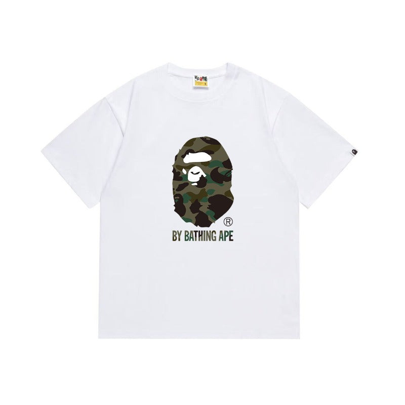 Bathing Shark and ape head print T Shirts NextBlock
