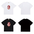 Bathing Shark and ape head print T Shirts NextBlock
