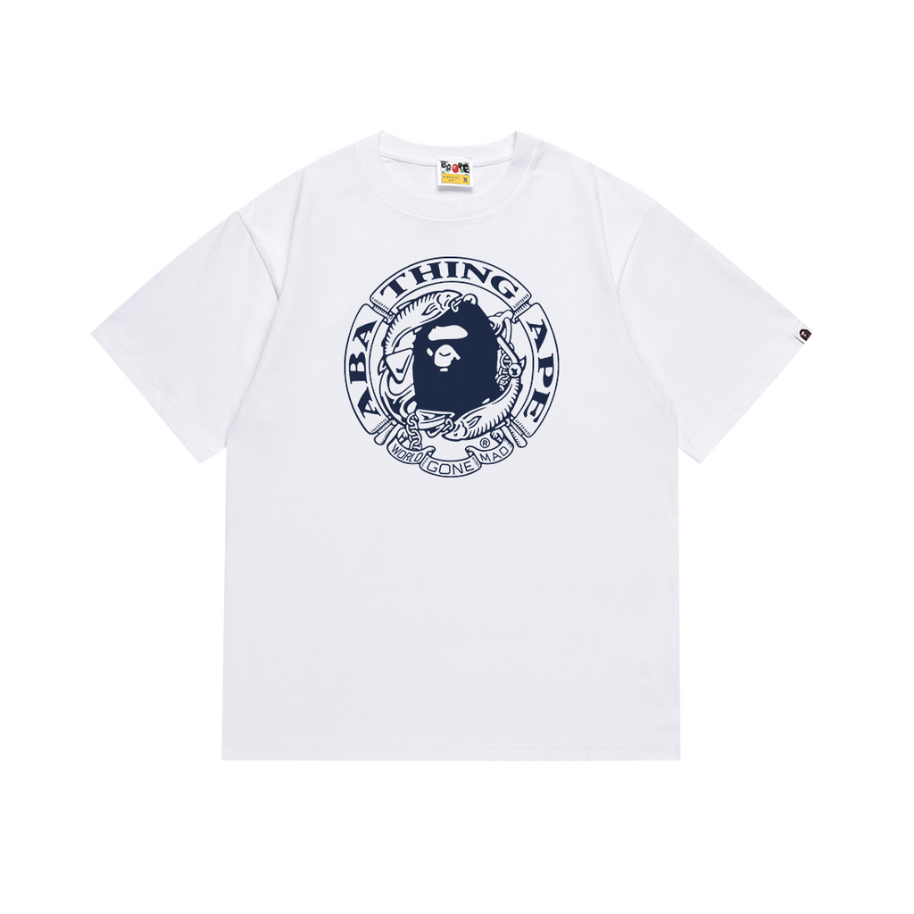 Bathing Shark and ape head print T Shirts NextBlock