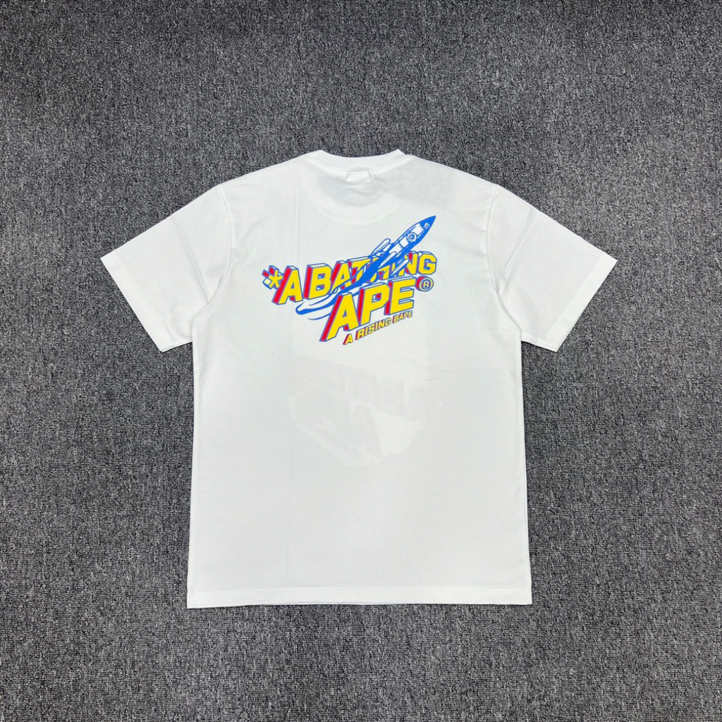 Bathing Shark and ape head print T-Shirt NextBlock