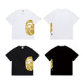 Bathing Shark and ape head print T Shirts NextBlock