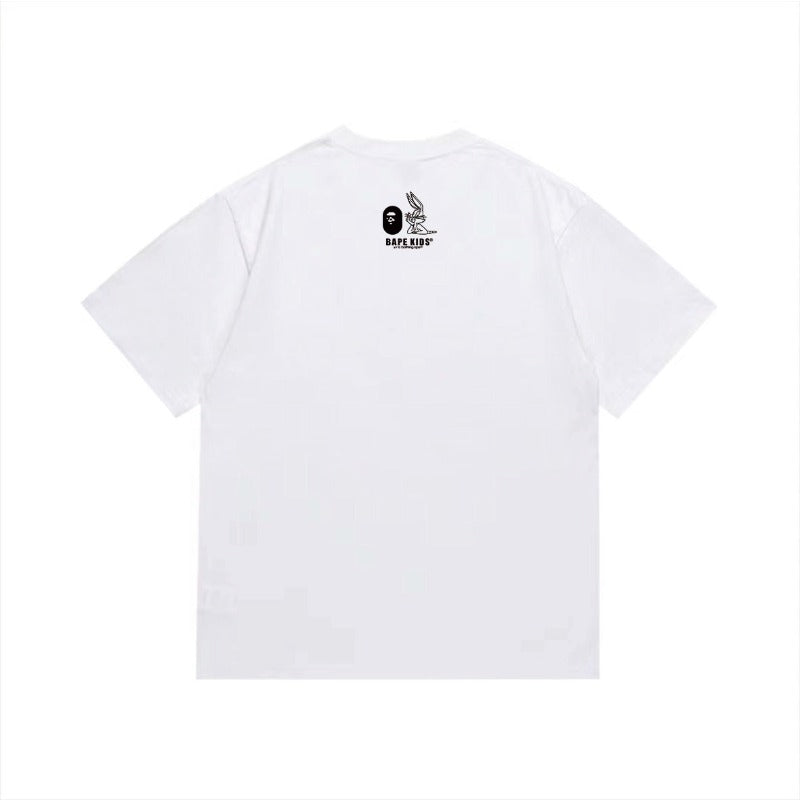 Bathing Shark and ape head print T Shirts NextBlock