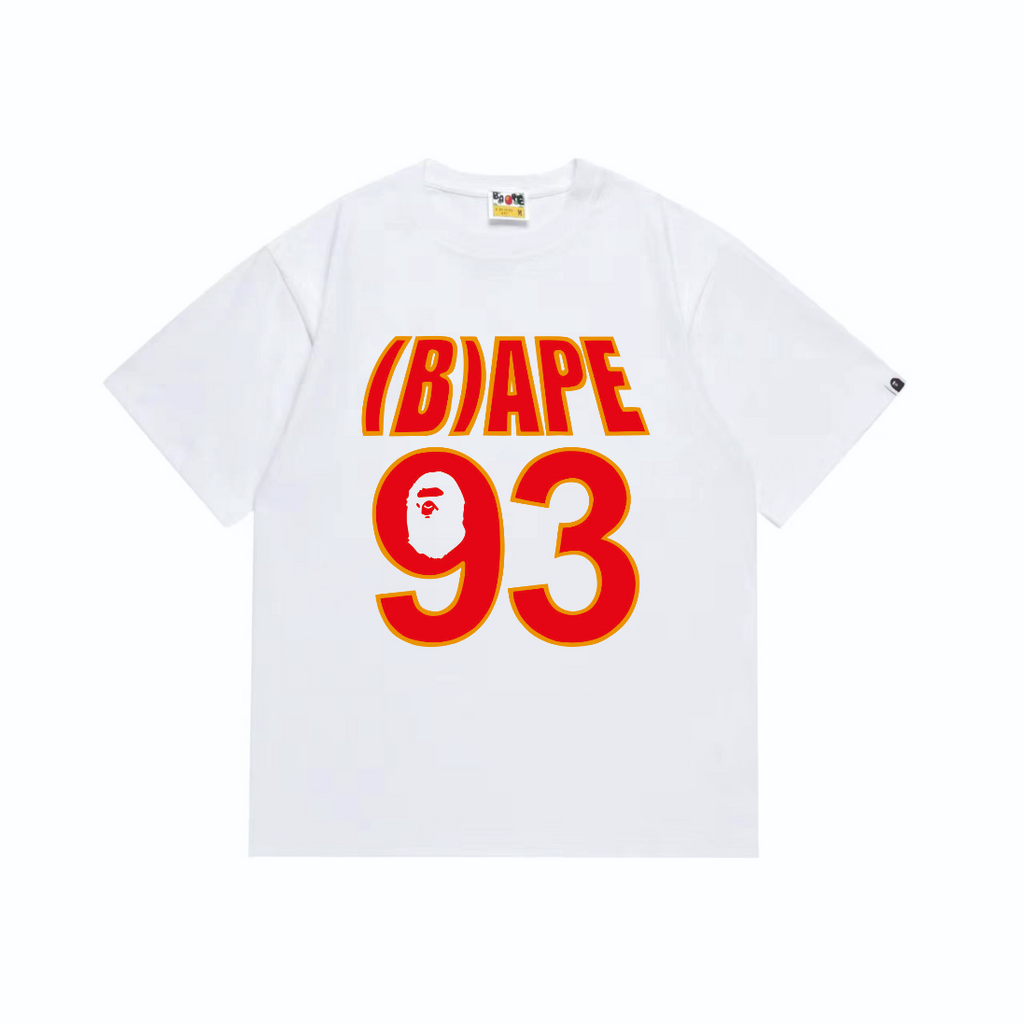 Bathing Shark and ape head print T-Shirt NextBlock