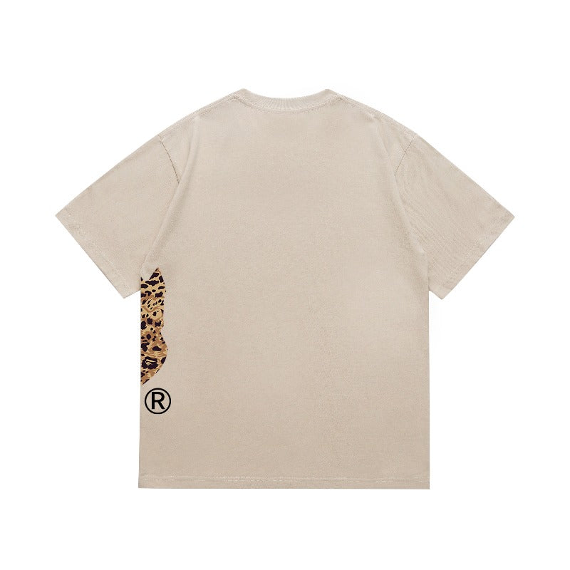 Bathing Shark and ape head print T Shirts NextBlock