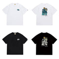 Bathing Shark and ape head print T Shirts NextBlock
