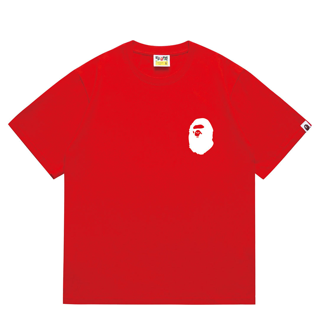 Bathing Shark and ape head print T-Shirt NextBlock