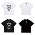 Bathing Shark and ape head print T Shirts NextBlock