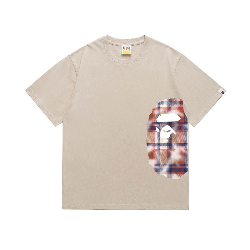 Bathing Shark and ape head print T Shirts NextBlock