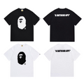 Bathing Shark and ape head print T-Shirt NextBlock