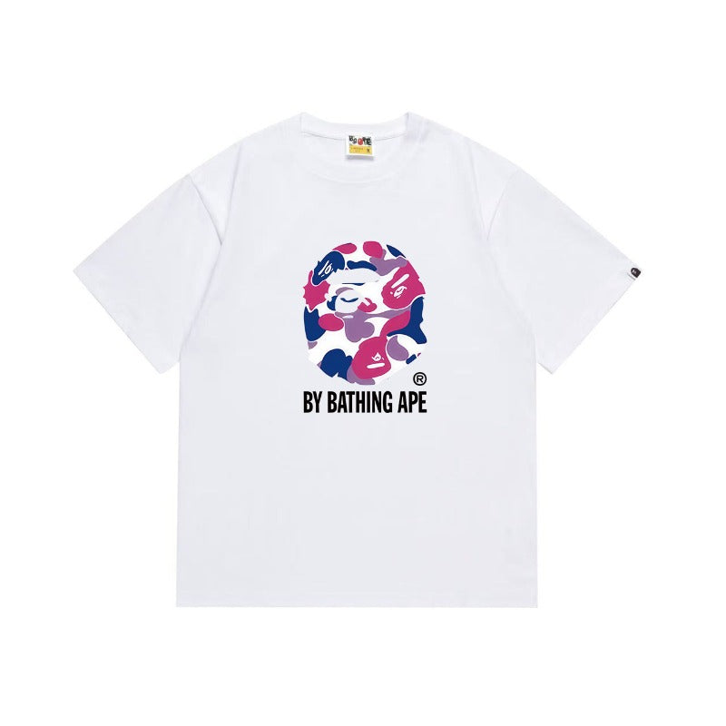 Bathing Shark and ape head print T Shirts NextBlock