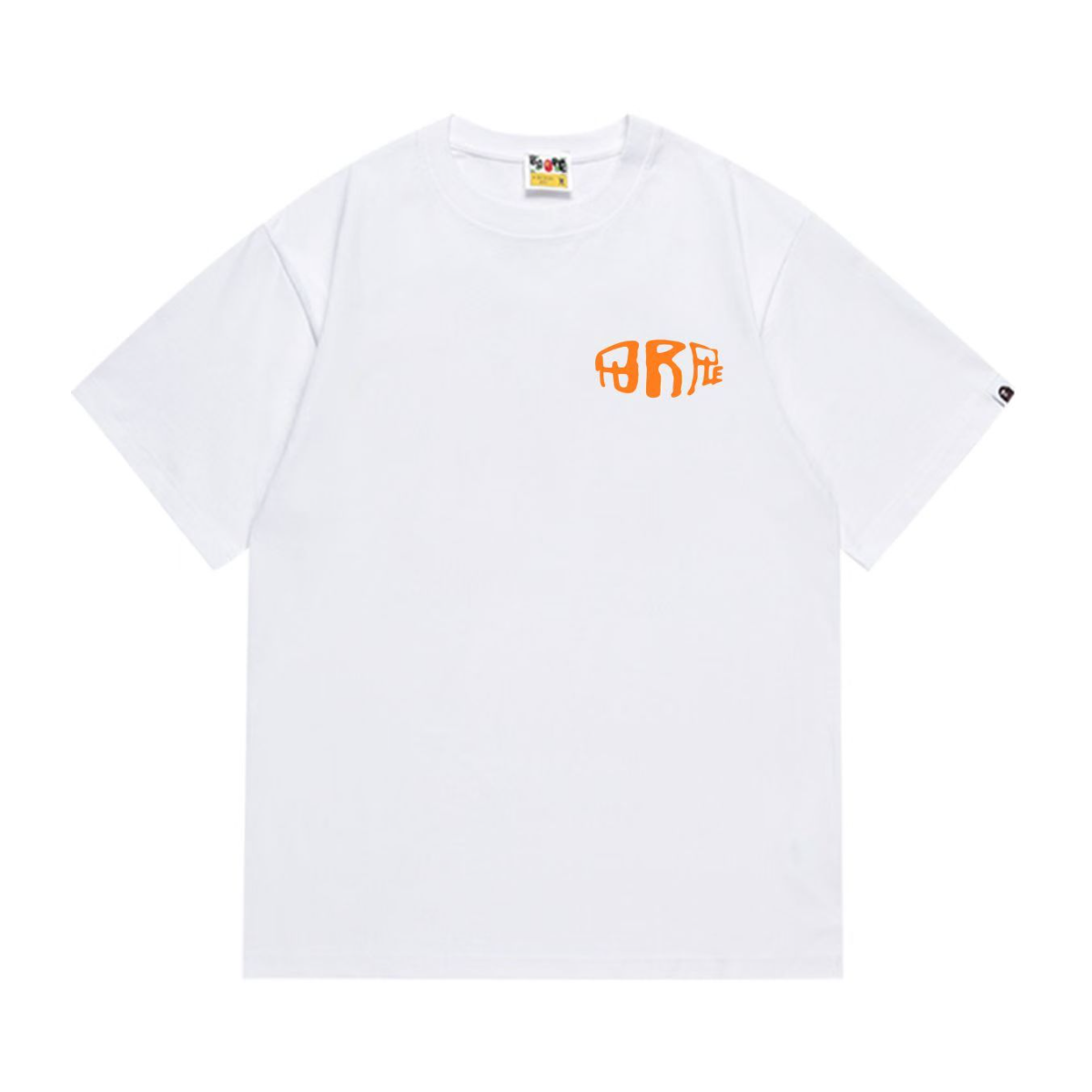 Bathing Shark and ape head print T-Shirt NextBlock