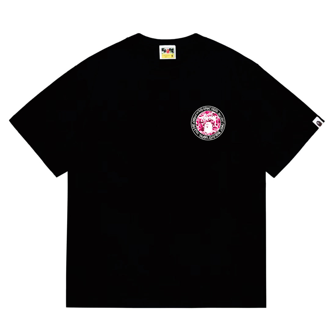 Bathing Shark and ape head print T-Shirt NextBlock