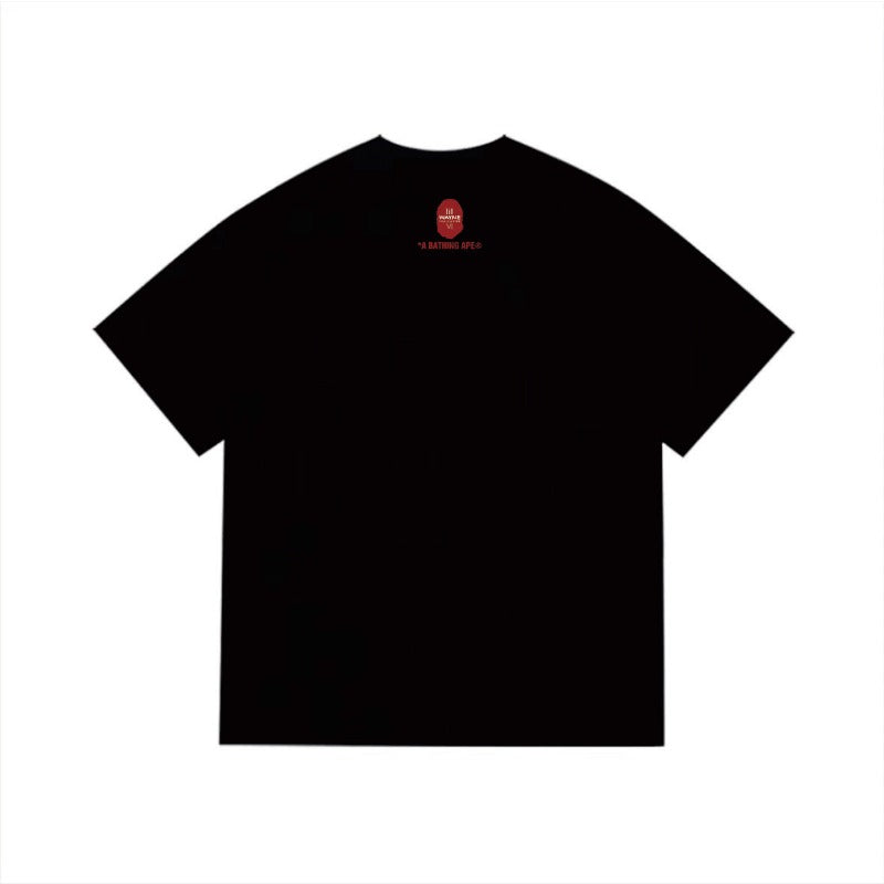 Bathing Shark and ape head print T Shirts NextBlock