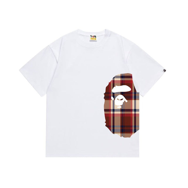 Bathing Shark and ape head print T Shirts NextBlock
