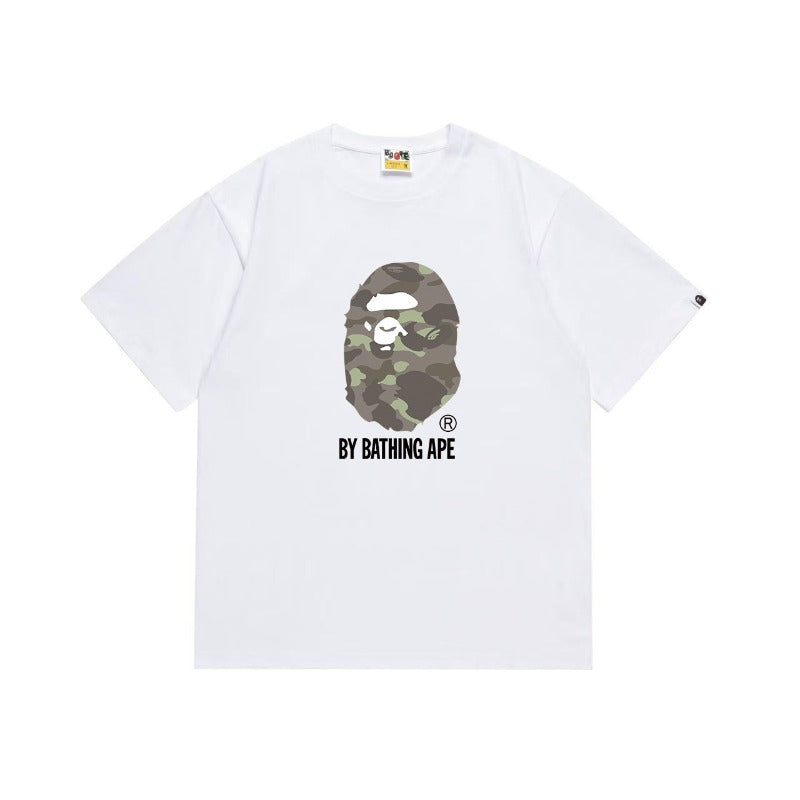 Bathing Shark and ape head print T Shirts NextBlock