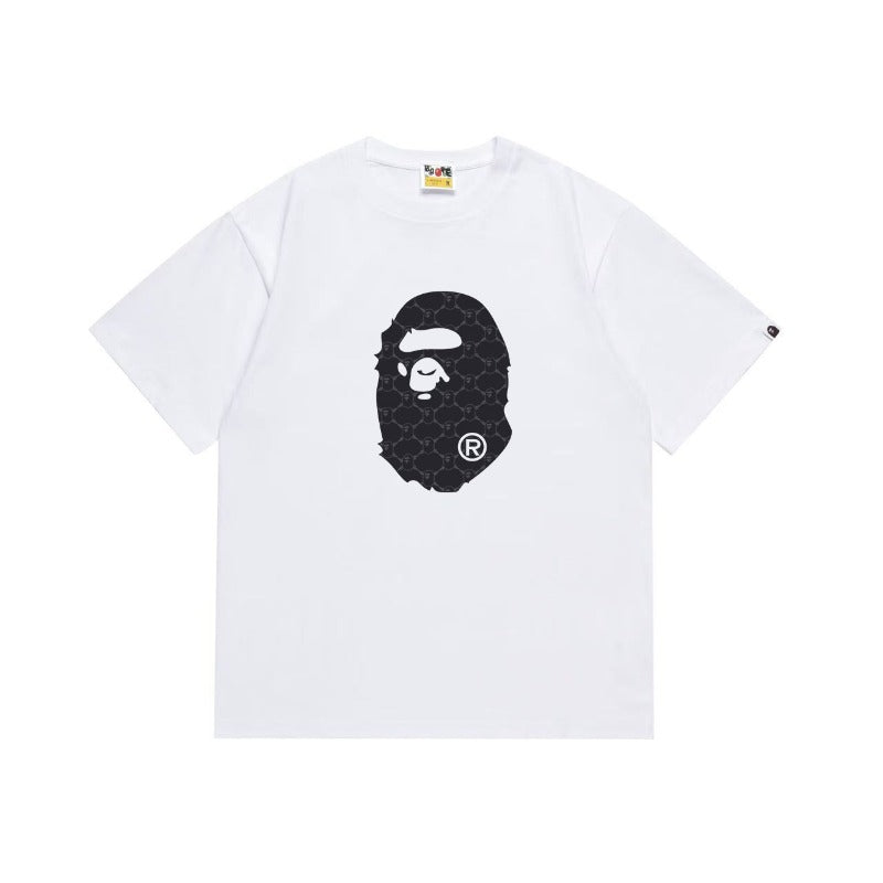 Bathing Shark and ape head print T Shirts NextBlock