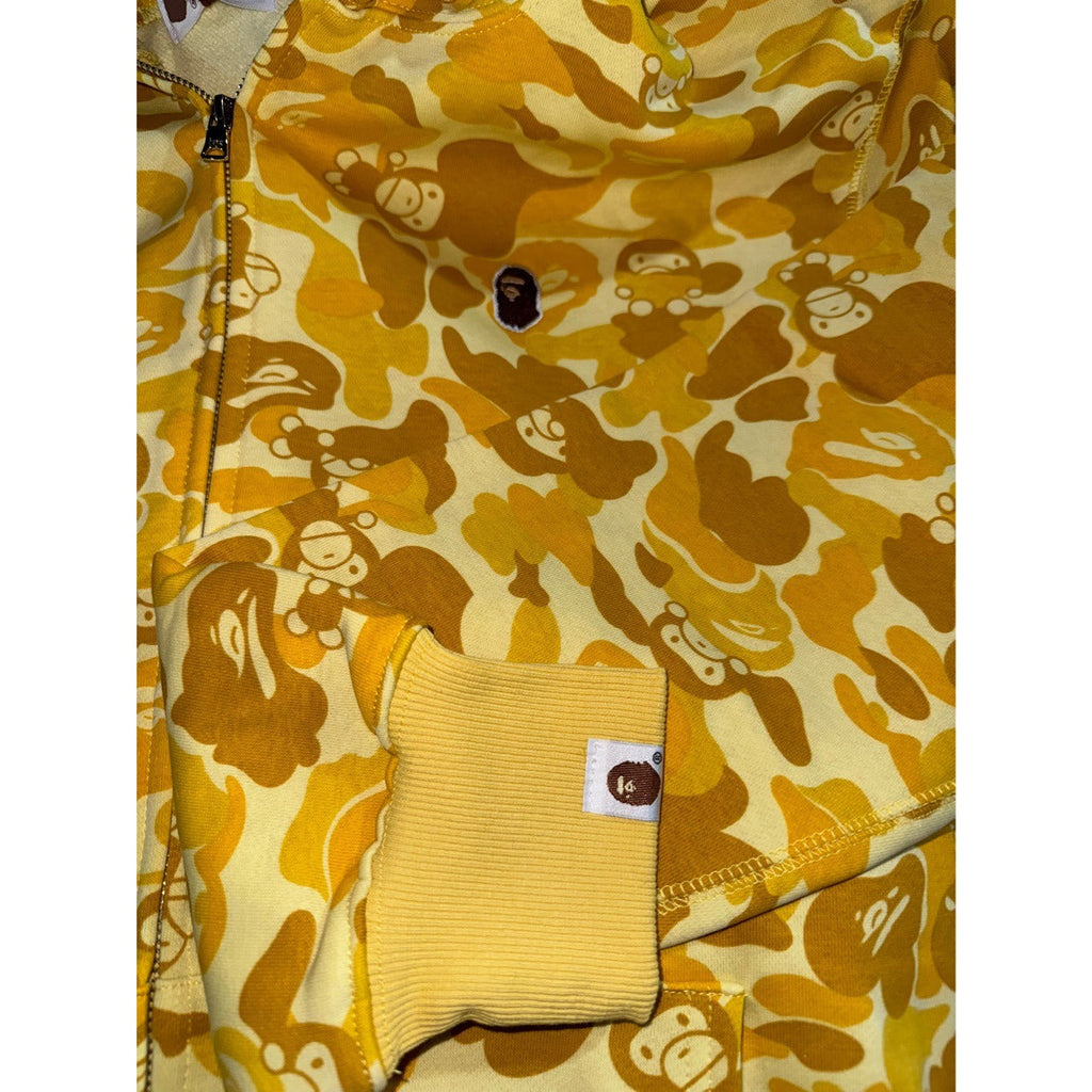 Bathing Shark and ape head print hoode BAPE fruit hooded zipper NextBlock