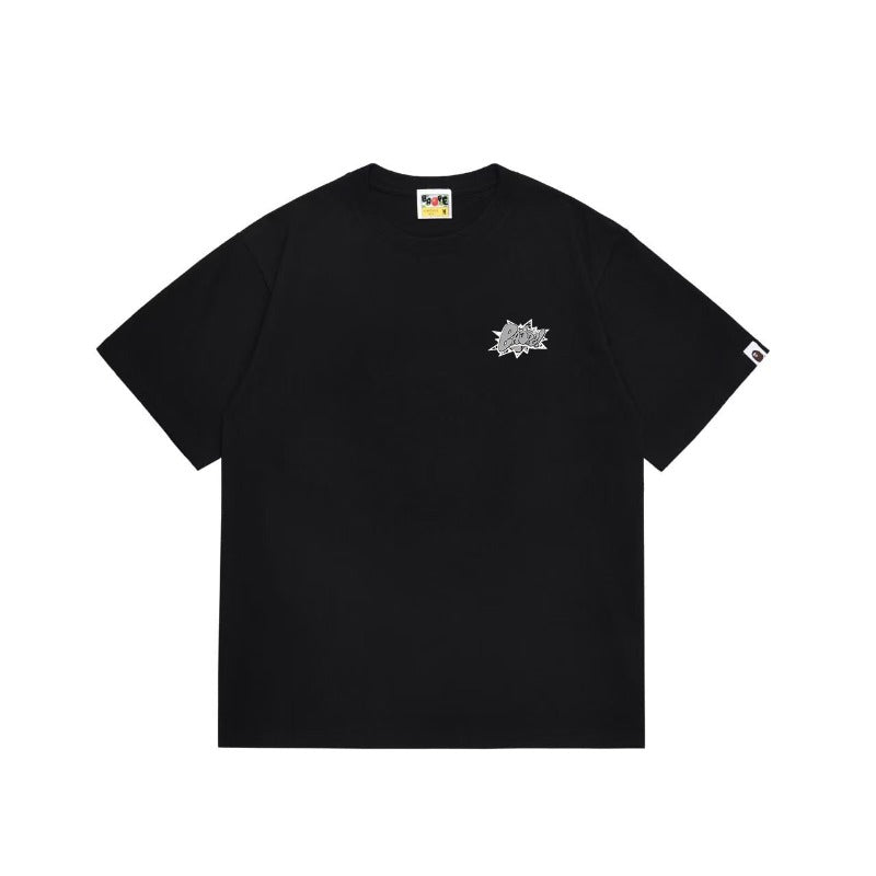 Bathing Shark and ape head print T Shirts NextBlock