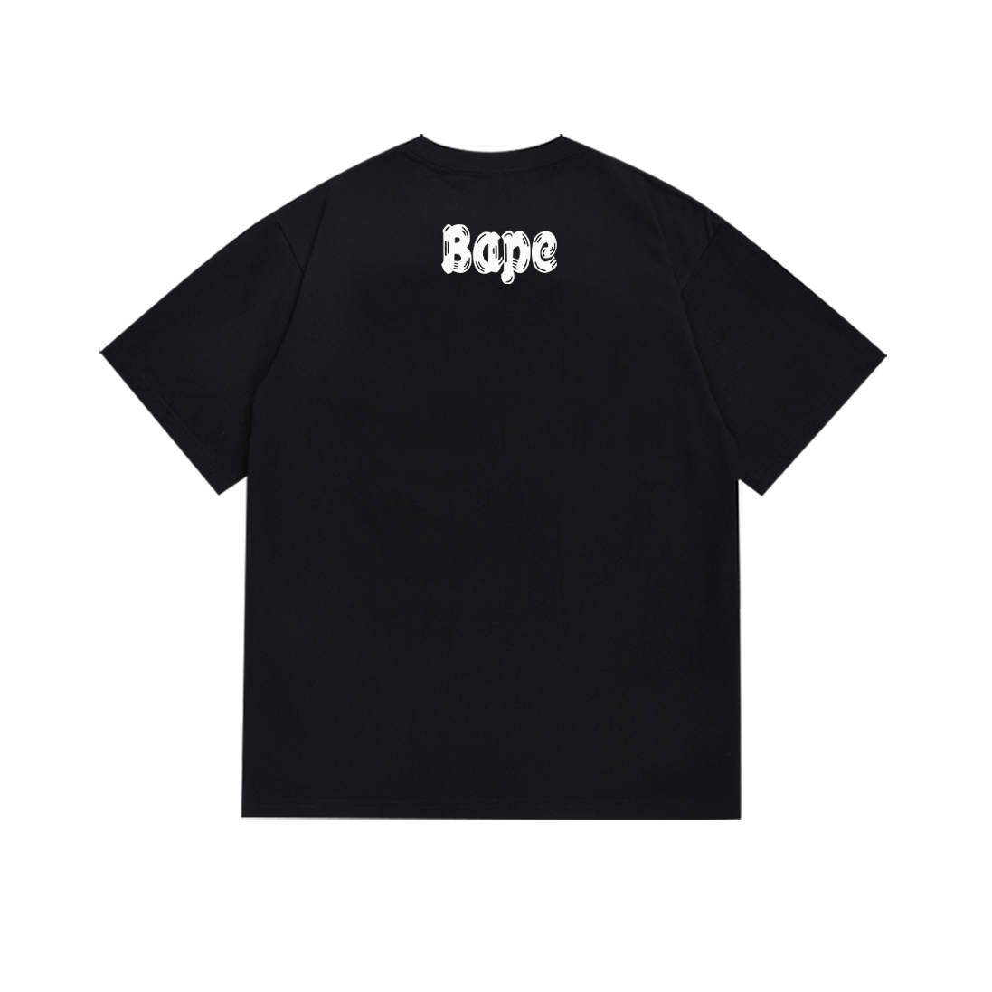 Bathing Shark and ape head print T-Shirt NextBlock