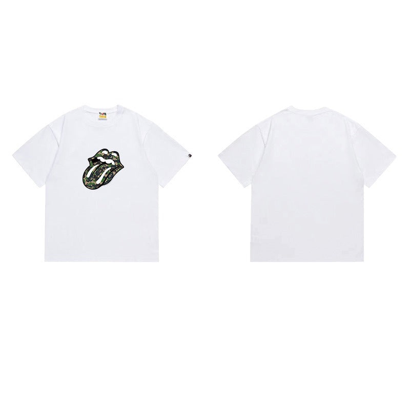 Bathing Shark and ape head print T Shirts NextBlock