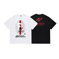 Bathing Shark and ape head print T-Shirt NextBlock