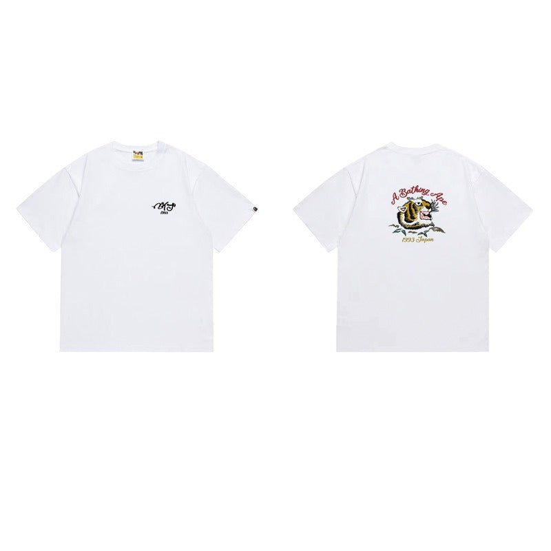 Bathing Shark and ape head print T Shirts NextBlock