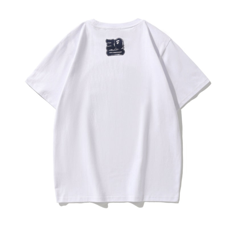 BAPE Bathing Shark and ape head print T Shirt NextBlock