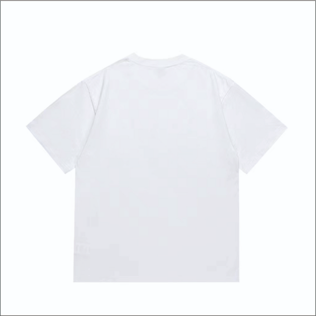 Bathing Shark and ape head print T-Shirt NextBlock