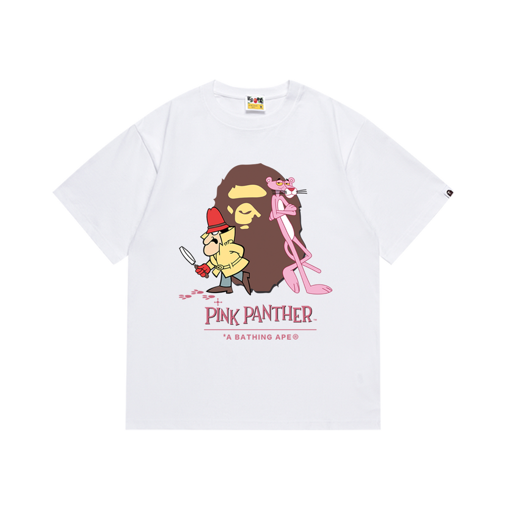 Bathing Shark and ape head print T-Shirt NextBlock