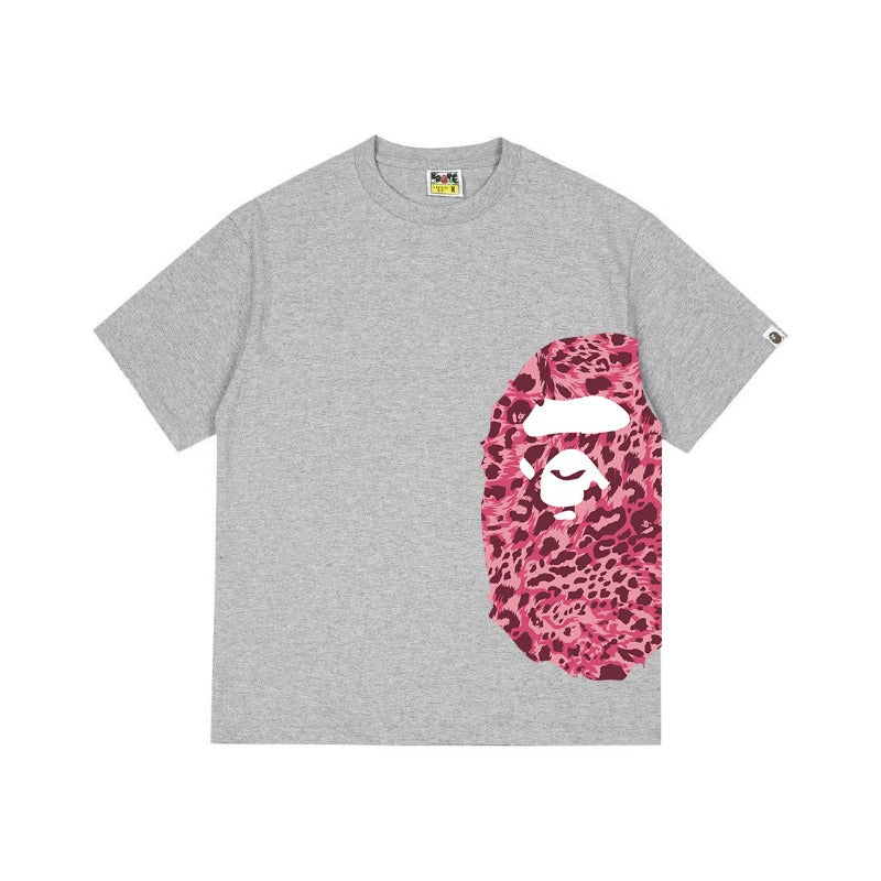 Bathing Shark and ape head print T Shirts NextBlock