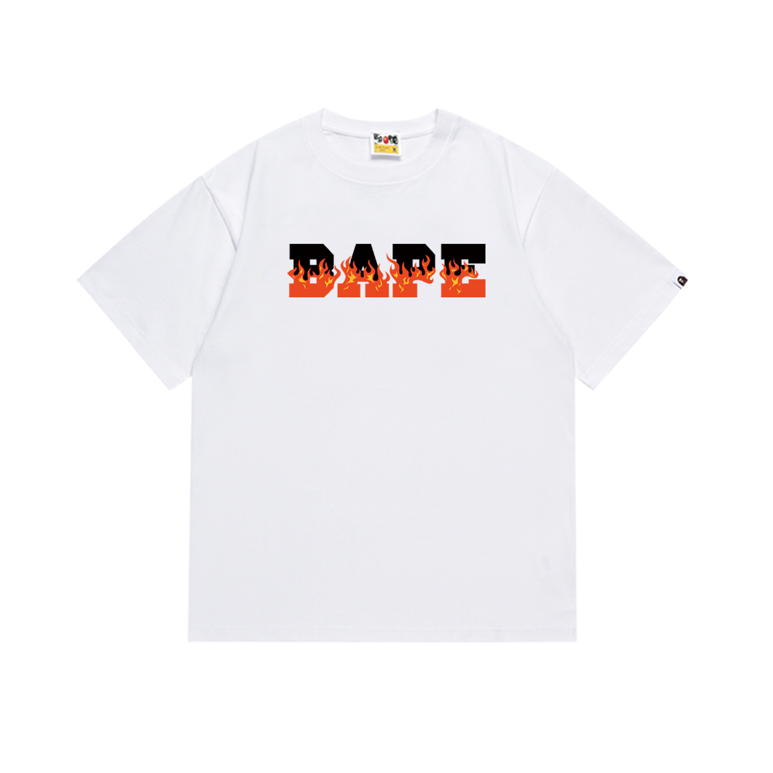 Bathing Shark and ape head print T-Shirt NextBlock