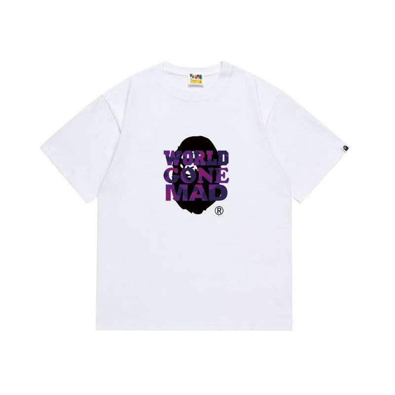 Bathing Shark and ape head print T Shirts NextBlock