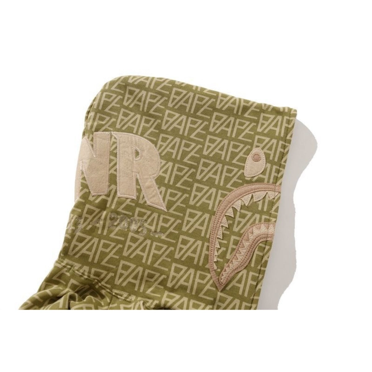 Bathing Shark and ape head print hoode BAPE desert color street loose NextBlock