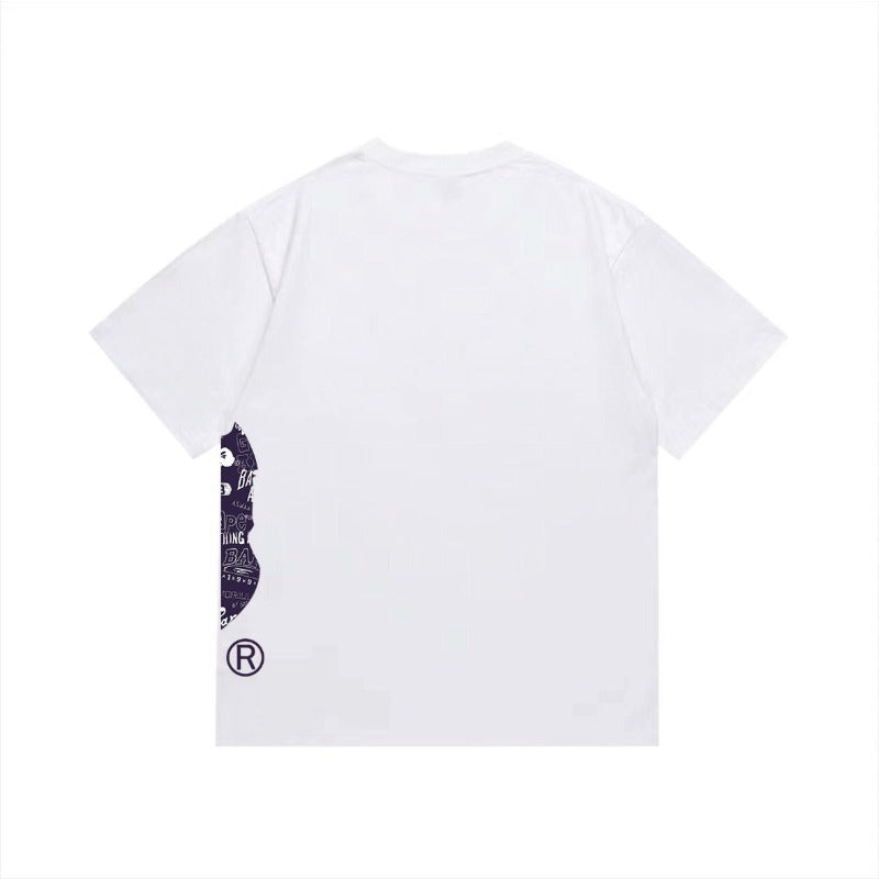 Bathing Shark and ape head print T Shirts NextBlock