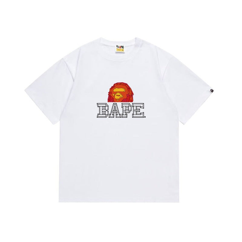 Bathing Shark and ape head print T Shirts NextBlock