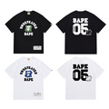 Bathing Shark and ape head print T-Shirt NextBlock