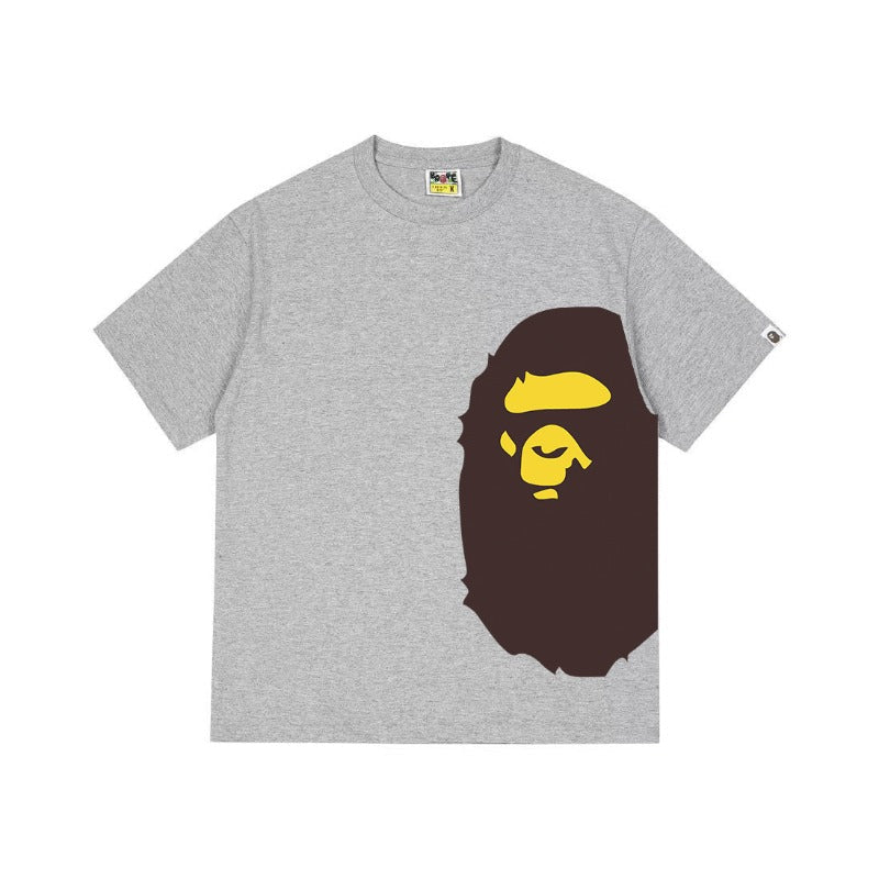 Bathing Shark and ape head print T Shirts NextBlock