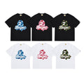 Bathing Shark and ape head print T Shirts NextBlock