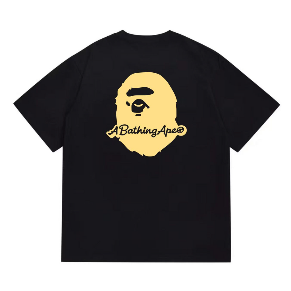 Bathing Shark and ape head print T-Shirt NextBlock