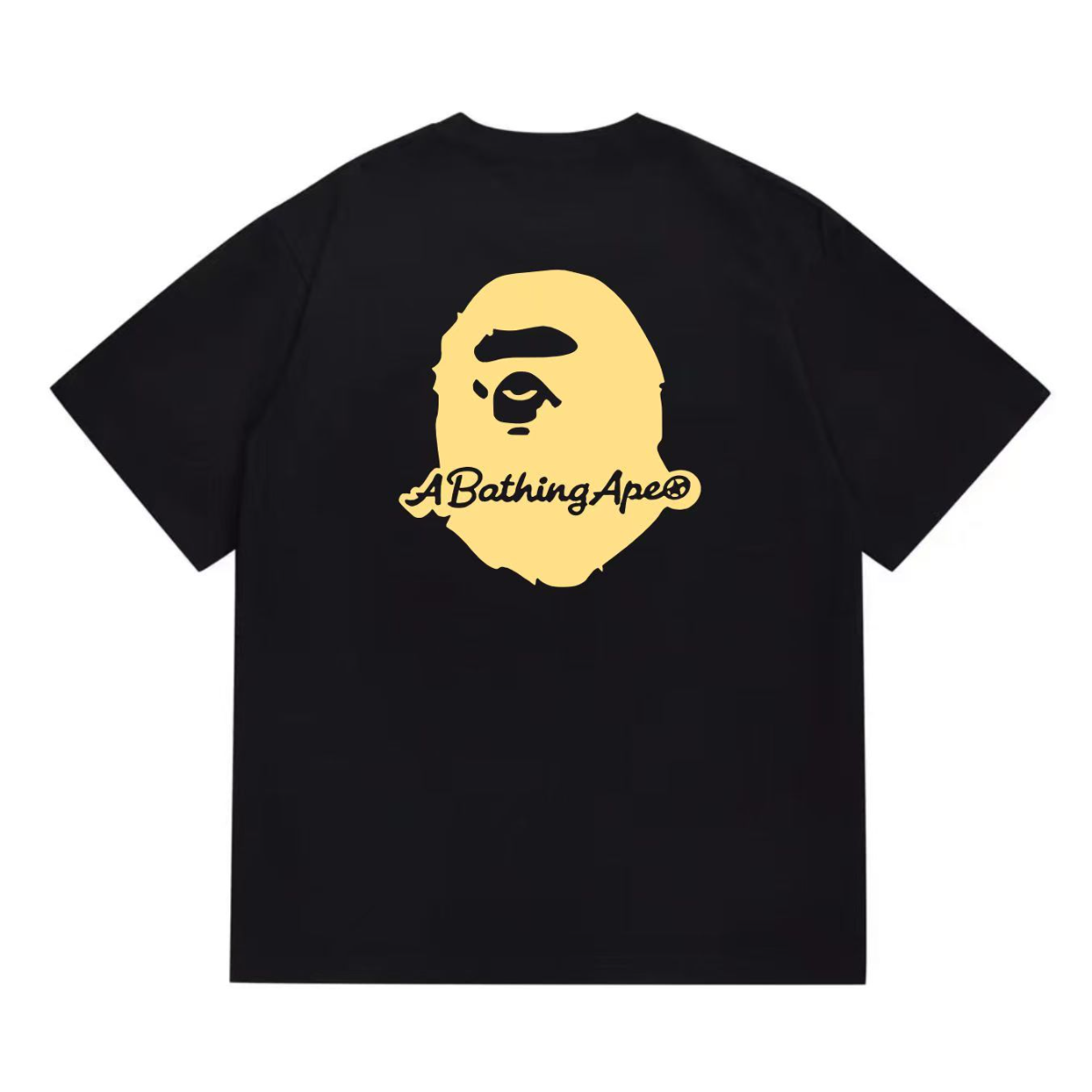 Bathing Shark and ape head print T-Shirt NextBlock