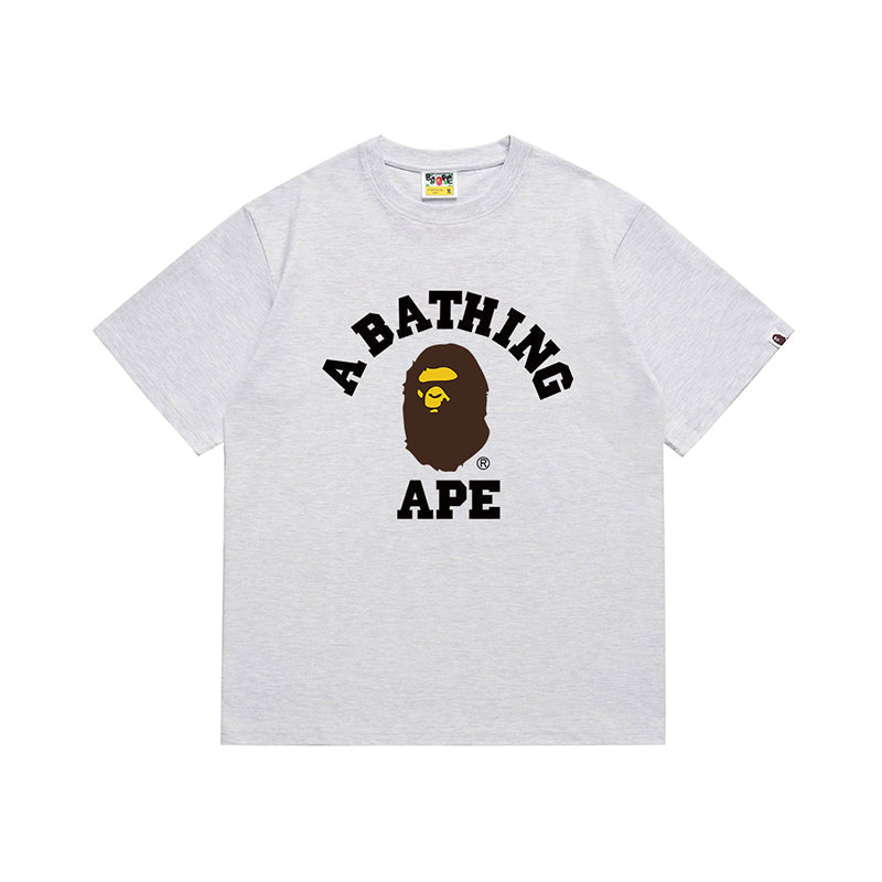 Bathing Shark and ape head print T Shirt NextBlock