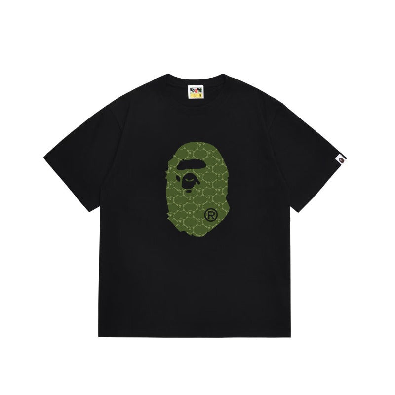 Bathing Shark and ape head print T Shirts NextBlock